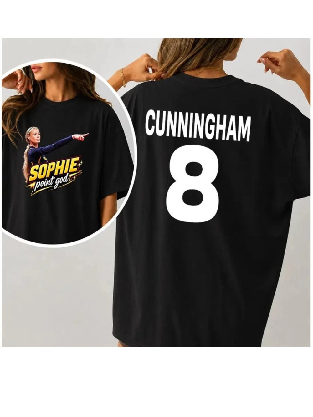 Sophie Cunningham #8 Basketball Graphic T-Shirt Fan Sports Tee